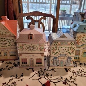 Lenox Pastel Ceramic Coffee and Tea Canister Set